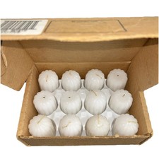 Vintage Home Interiors 1115 White Votive Candles Set of 12 USA Made