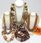 VINTAGE TO NOW BOHO THEMED FASHION /COSTUME JEWELRY NECKLACE LOT