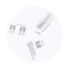 sdroceRyaM Turntable Phonograph Cartridge Alignment Protractor 12IN,Style B 