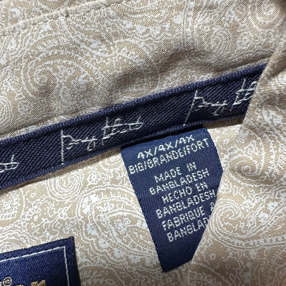 Camisa ARIAT Para Hombres Marrón Cachemira Abotonada Country Western Vaquero Rodeo Talla 4X Foto 4 de 4