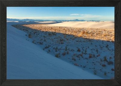 White Sand Framed Wall Art Poster Canvas Print Picture