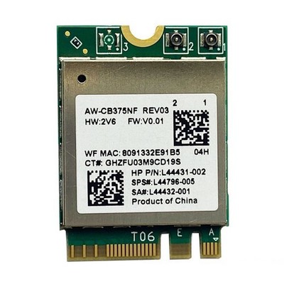 RTL8822CE 2.4G/5G Dual-Band Gigabit Built-in   Card Bluetooth 5.1 NGFF M.24739