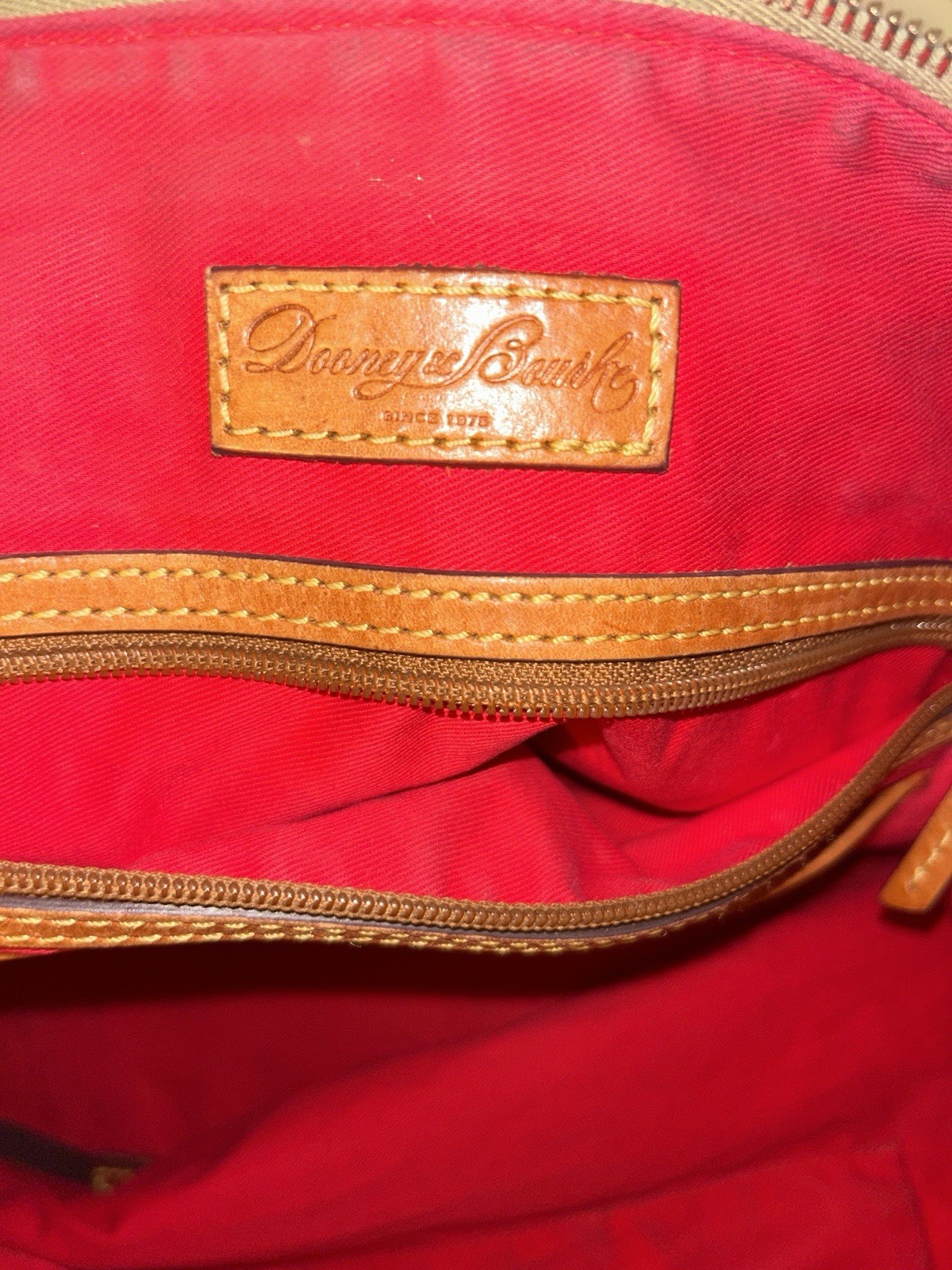 Dooney Bourke Gold Large Leather Python Tote Hand… - image 7