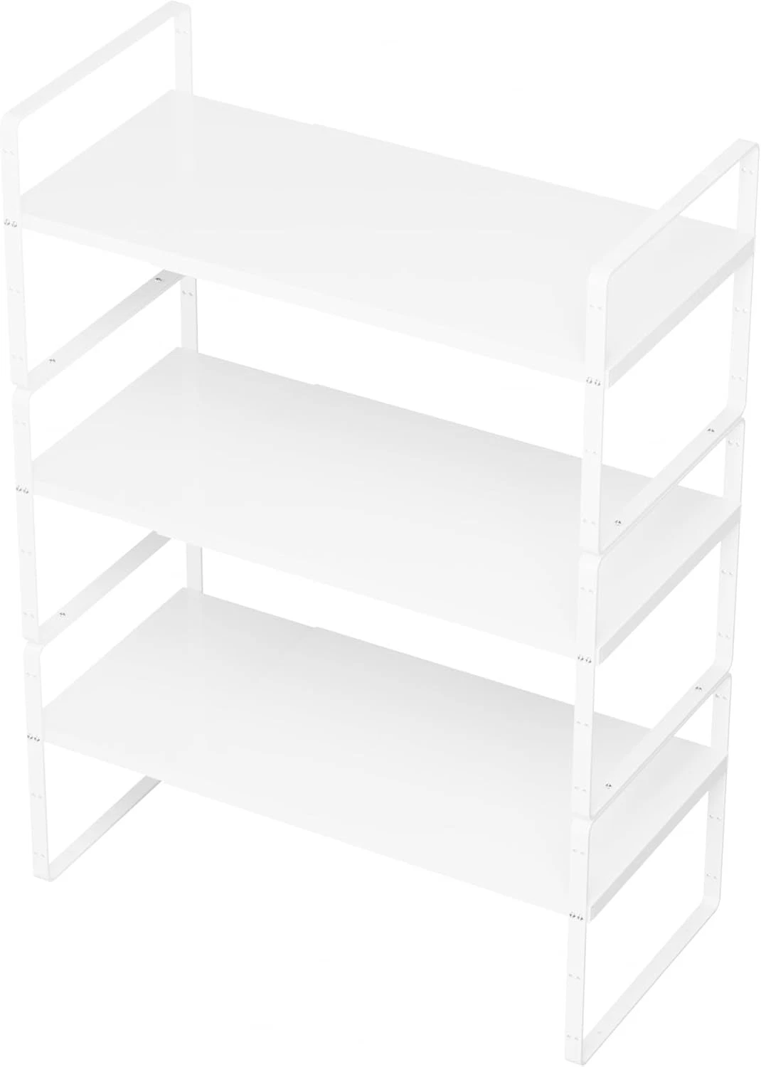Expandable Cabinet Shelf Organizer - 3 Pack Adjustable Stackable Spice Racks