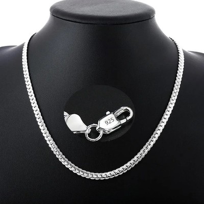 20-60cm 925 sterling Silver luxury brand design noble Necklace Chain Jewelry