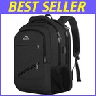 Multi-Functional 50L Carry-On Backpack with Padded Laptop Compartment & USB Port