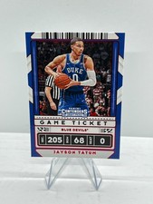 2020-21 Panini Contenders Draft Picks Jayson Tatum #0 Game Ticket Red Variation