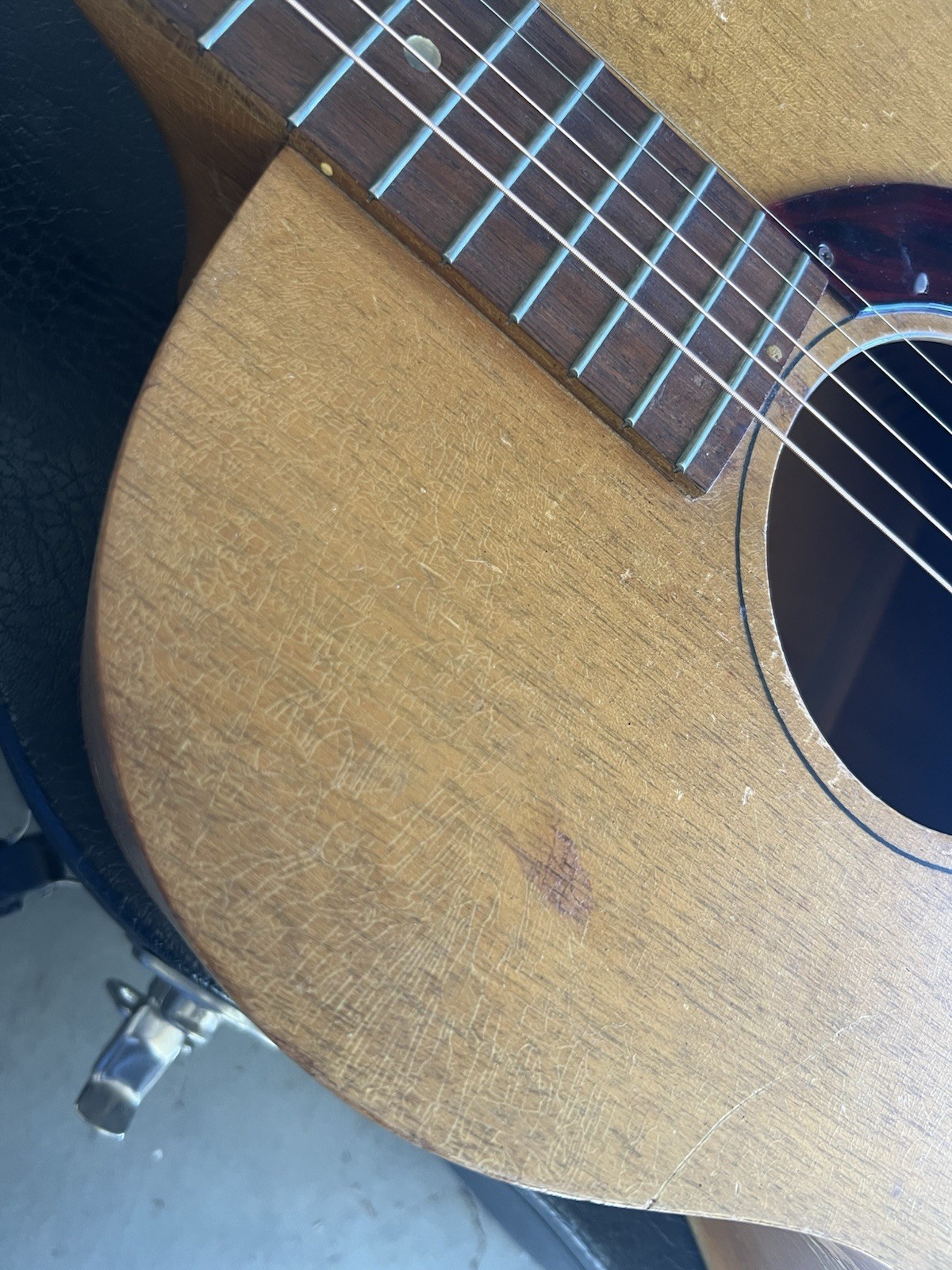 Vintage 1969 Gibson B-15 Mahogany Acoustic Guitar - needs bridge replaced