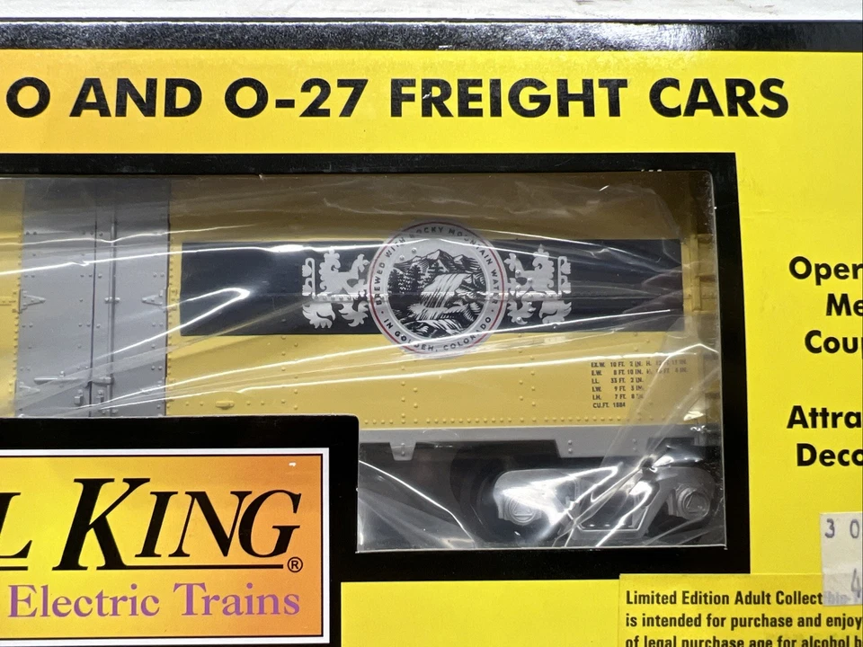 2008 MTH Rail King 30-78056 Coors Modern Reefer Car 40' Steel Side Ice New OB - Image 3 of 4
