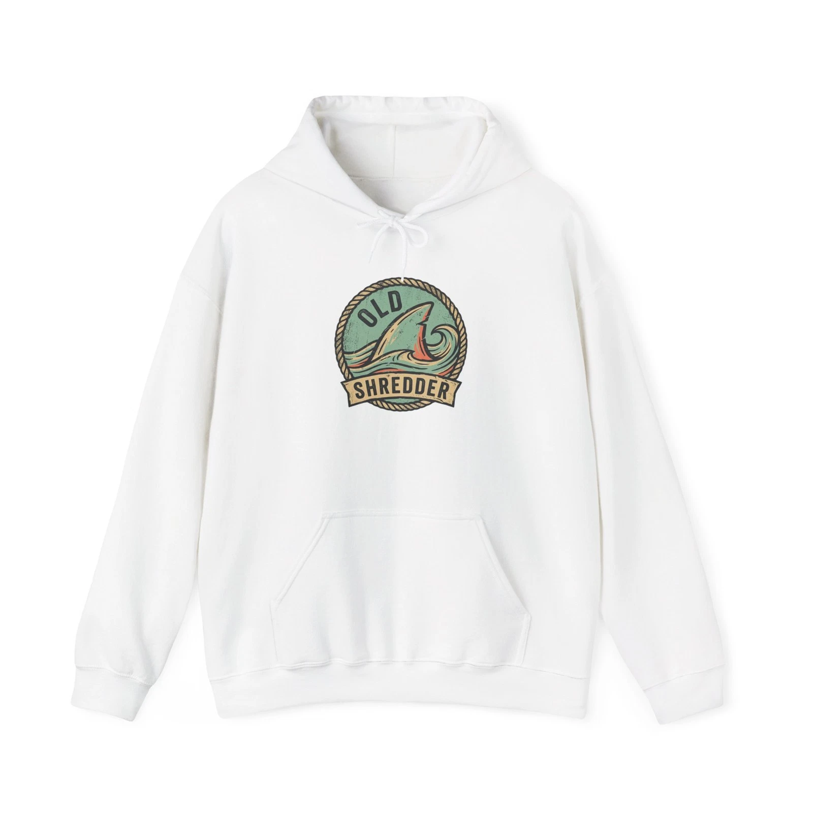 Old Shredder surf badge Hoodie | Vintage surf logo sweatshirt