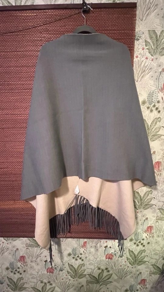 Mer море путешествий надежном один размер свитер бахрома серый слоновой кости шаль резинке рукав  - Изображение 2 из 4