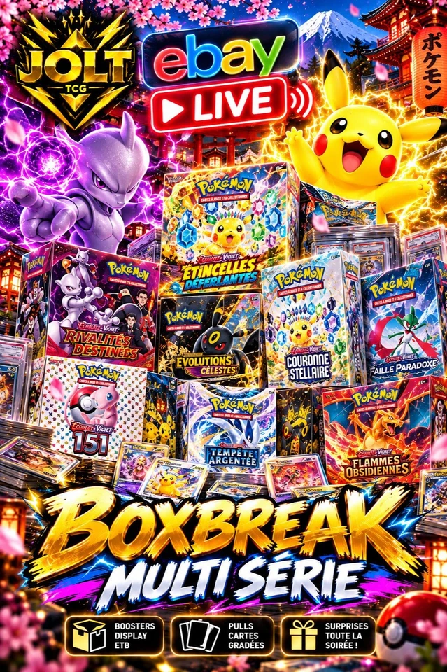 ⚡ JOLT TCG LIVE — BOXBREAK MULTI-SÉRIES 🔥