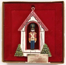 Vintage 1976 Hallmark Twirl-About Toy Soldier Christmas Ornament In Original Box