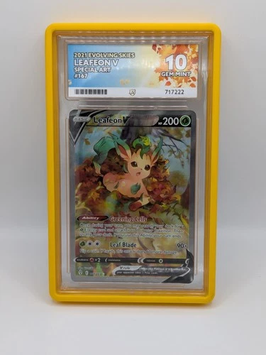 Leafeon V Alternate Art 167/203 Swsh07 Evolving Skies Holo ACE 10 with Guard
