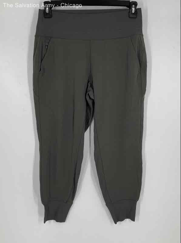Athleta Womens Gray Activewear Pull On Tapered Leg Jogger Pants Size M/P