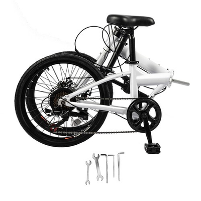 #ad 20quot; Folding Bike with 7 Speed Gears and Disc Brakes for Easy Commuting $165.66