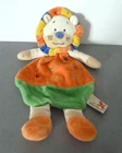 C12. NICOTOY LION flat blanket orange green blue yellow star legs - VGC