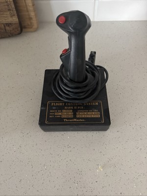 Vintage Thrustmaster MARK 2 FCS CONTROLLER Flight Control System Joystick 