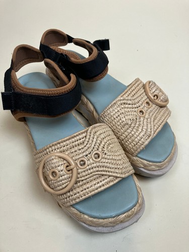 Kate Spade NY Acapulco Natural Acapulco Wedge Platform Sandals Size 8
