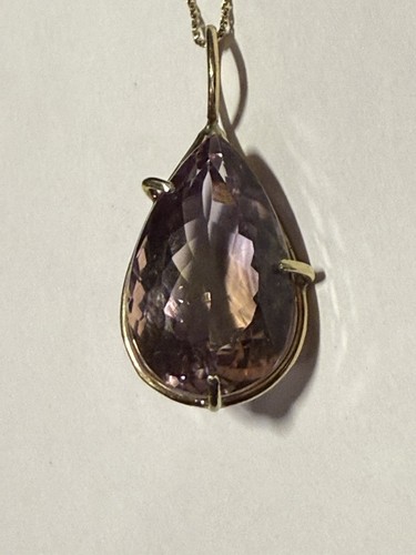 14k Yellow Gold 21.42 Carats bicolor Ametrine Pendant - 第 2/12 張圖片