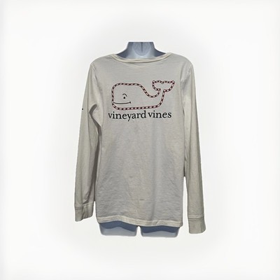 Coastal Preppy Classic American Vineyard Vines Candycane LS T-shirt Women's LRG