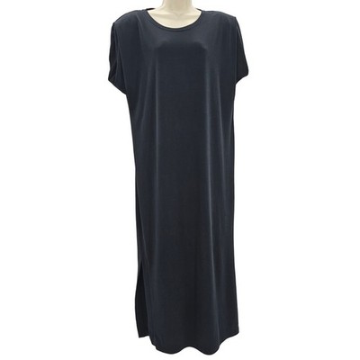 S.Oliver Womans size 42 US 12 Sleeveless Modal Blend Maxi T Shirt Dress Black