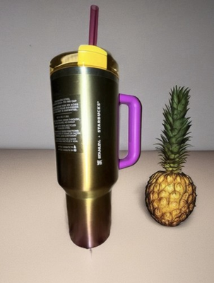 #ad Starbucks x Stanley Cold Cup 2024 Collab Gold Pink purple 40 oz Tumbler NEW $59.99