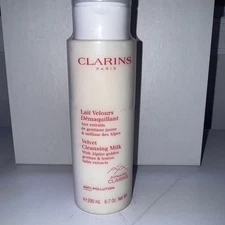 CLARINS VELVET CLEANSING MILK ALPINE GENTIAN LEMON BALM EXTRACTS 6.7OZ SEALED