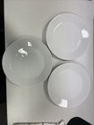 3x Frühstücksteller Kaffeeteller weiß Porzellan Schlicht 20cm Abendbrot IKEA