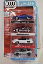 Auto World Target Excl Deluxe 4 Pack Mobil Mustang SVO Corvette Camaro Firebird