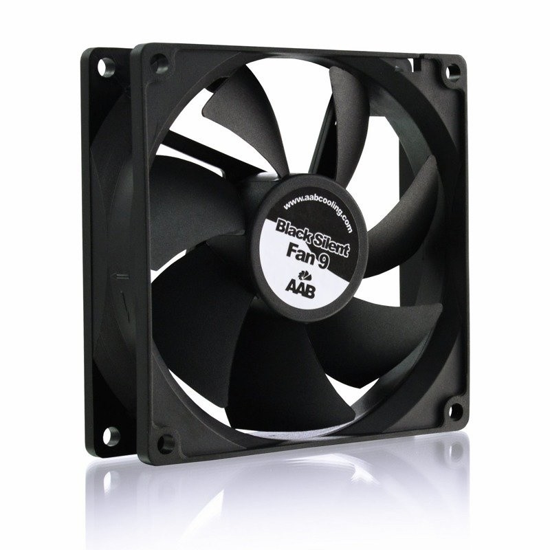 AABCOOLING Black Silent Fan 9 - Alloggiamento VENTOLA 92 mm 3 poli potente...