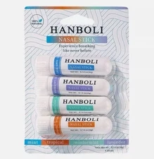 4SET  Nasal Stick Boosts Focus + Enhances Breathing HANBOLI STICK