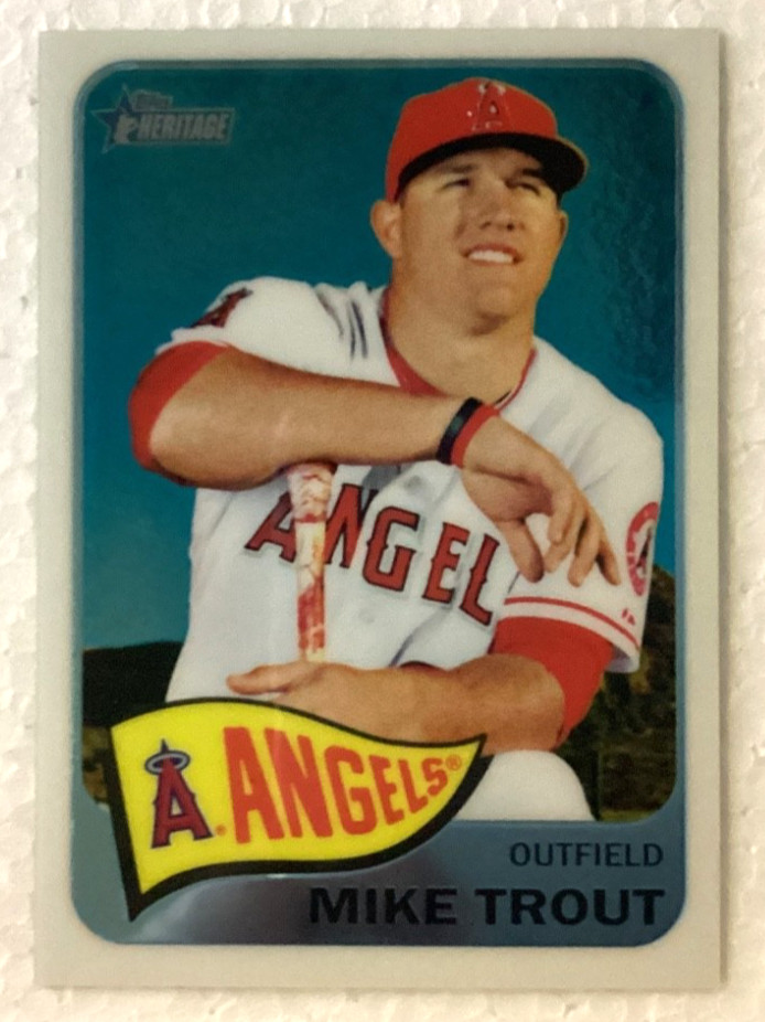 2014 Topps Heritage #THC-250 Mike Trout Chrome #/999