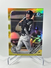 2019 Bowman Chrome Prospects Yellow Refractor #BCP20 Blake Rutherford /75