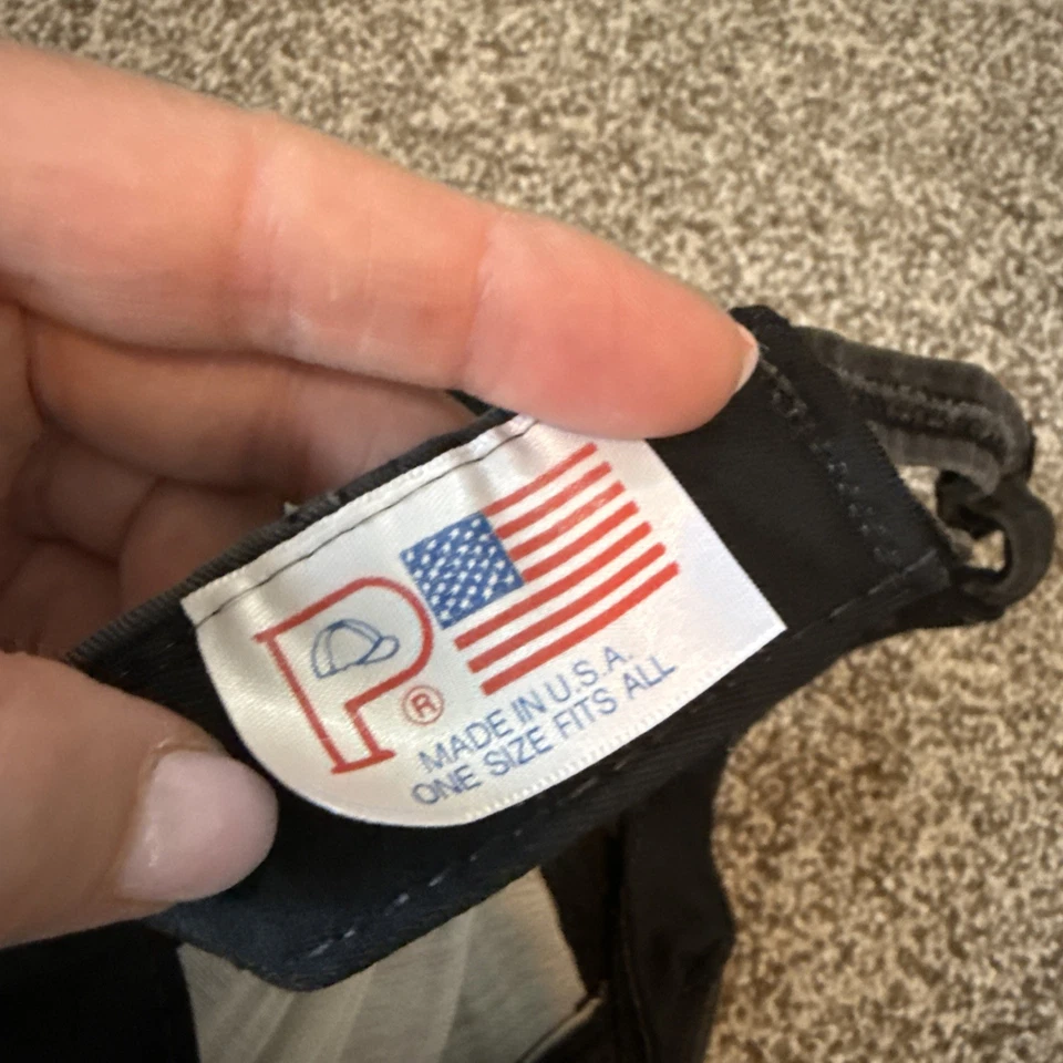 CHEVROLET CORVETTE ГОНКИ VTG 90-х годов Y2K выцветший черный шляпа регулируемый взрослый один размер - Изображение 3 из 4