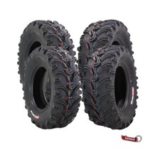 Kenda Bearclaw K299-25x8-12 Front  25x10-12 Rear Tires for All Terrain ATV ...