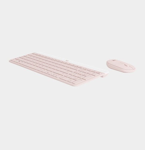 Logitech MK470 Slim Wireless Keyboard and Mouse Combo - Rose - Afbeelding 2 van 6