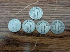 Lot of 5 - 1925 + four "No Date" Standing Liberty Silver Quarters