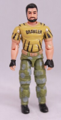2003 GI Joe Big Brawler v2 Black Hair Variant TRU Exclusive