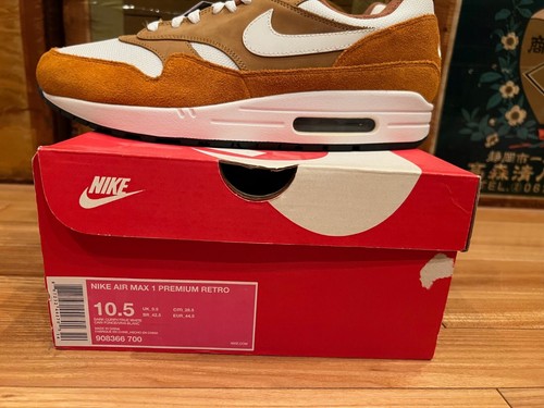 2018 Nike Air Max 1 Premium Retro Dark Curry White size 10.5 - Picture 9 of 10