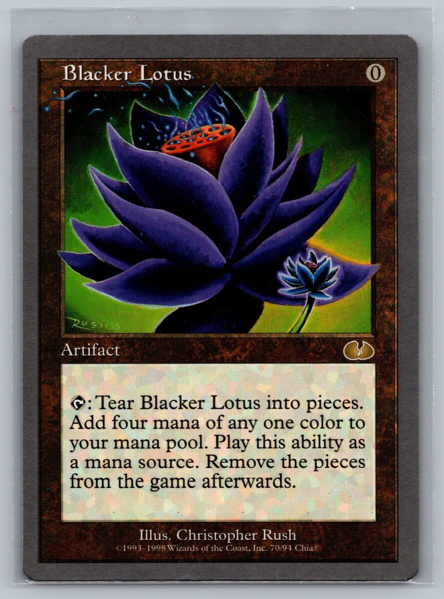Magic The Gathering Unglued Blacker Lotus #70/94 MTG TCG CCG Magic The Gathering Unglued Blacker Lotus #70/94 MTG TCG CCG