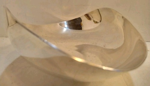 Hugo Grun MCM Scandinavian Assymetric Silver Plated Nut/Candy Dish Key Dish - Picture 5 of 8