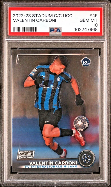 2022 Topps Chrome Valentin Carboni #45 (ROOKIE) PSA 10 GEM MINT (RARE: Pop 1)