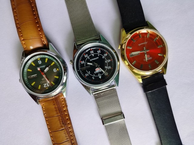 Lotto OF3 Seiko Automatico 17Jewels 37MM Giapponese Lavoro Vintage da Uomo Wrist Lotto OF3 Seiko Automatico 17Jewels 37MM Giapponese Lavoro Vintage da Uomo Wrist