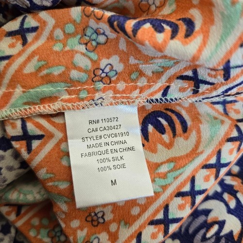 Cynthia Vincent Twelfth Street Medium Purple Geometric Silk Light Maxi Dress - Picture 8 of 8