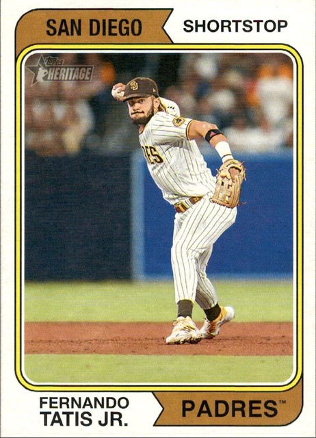 FERNANDO TATIS JR. 2023 Topps Heritage 1974 Oversized #OB-FT Box Topper /1000
