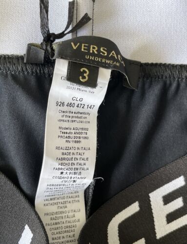 Versace Men’s Sexy Lycra Underwear Logo RARE $599 Black XS US 30 - Picture 3 of 6