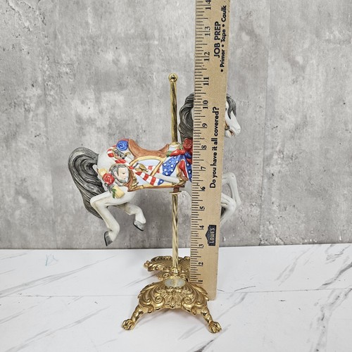 Statuina Lefton Carousel American Spirit Heartland Horse edizione limitata #1819/3500 - Foto 15 di 16