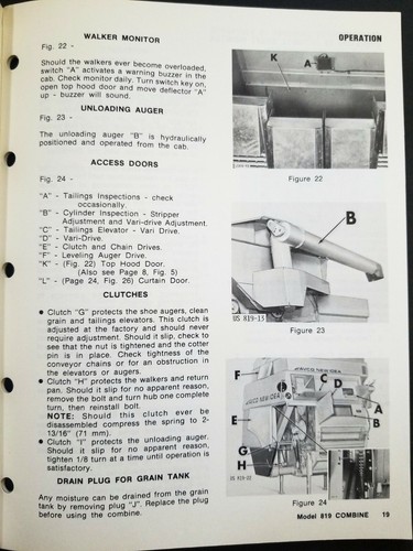 New Idea No. 819 Combine Operators Manual - Picture 4 of 5