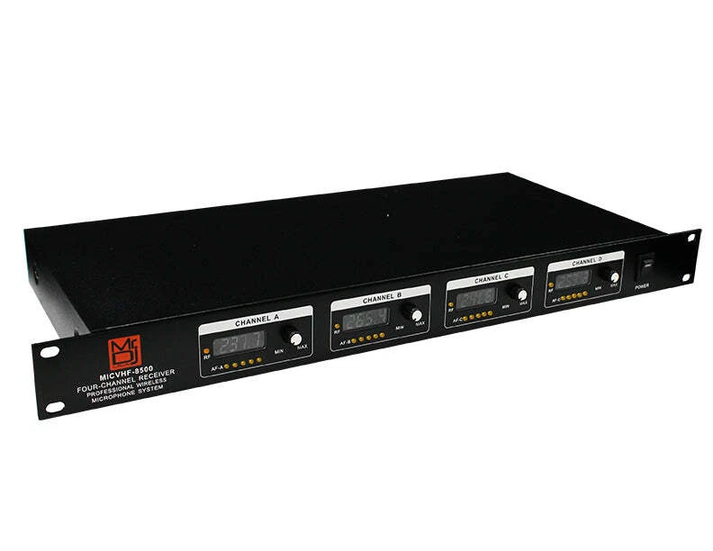 Microfone sem fio portátil 2 MR DJ MICVHF-8500 4 canais PA/DJ/KTV/Karaokê - Imagem 4 de 4